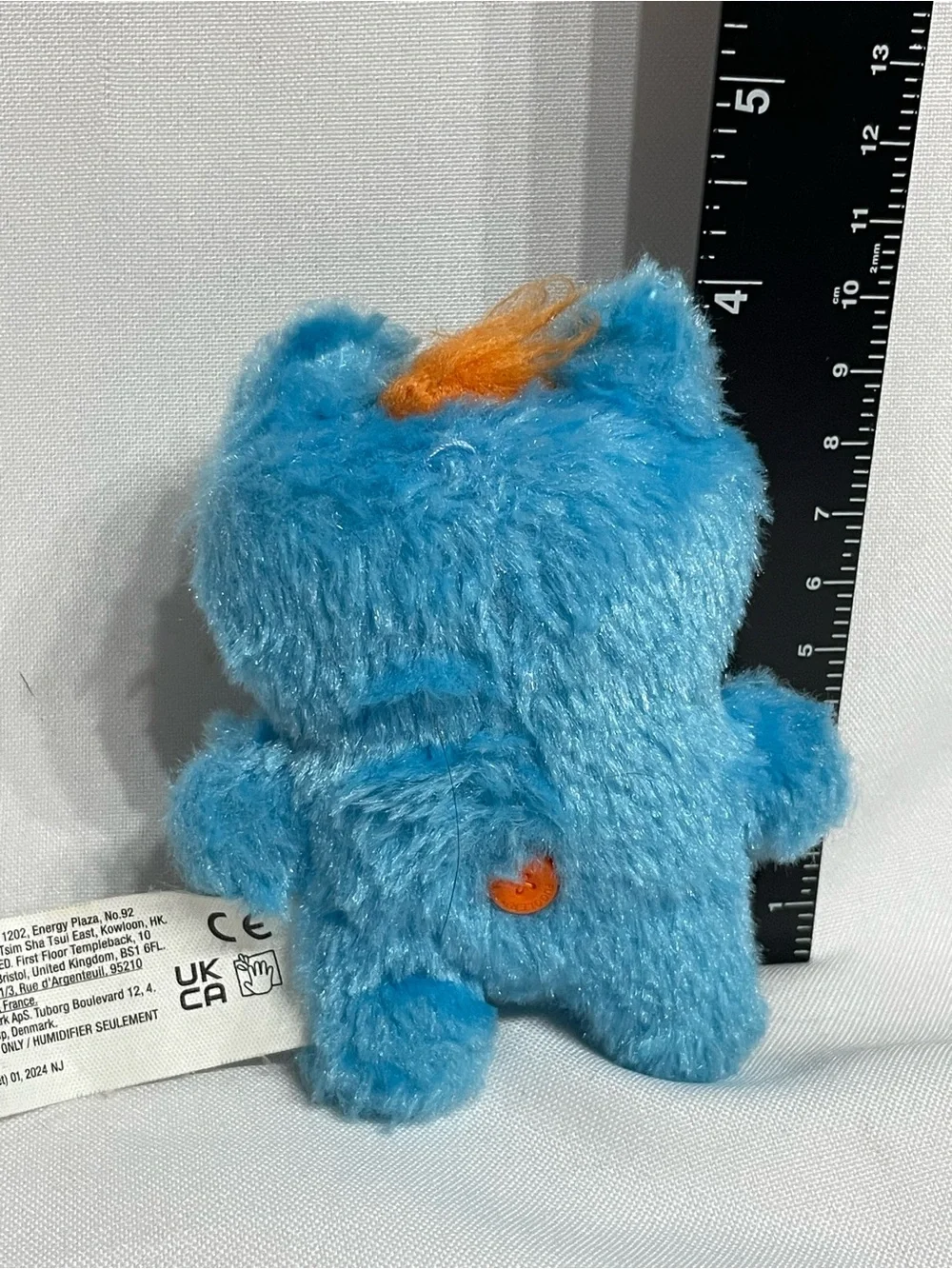 blue Screech character from the Zuru Fuggler Baby Fugg Series 3 collection